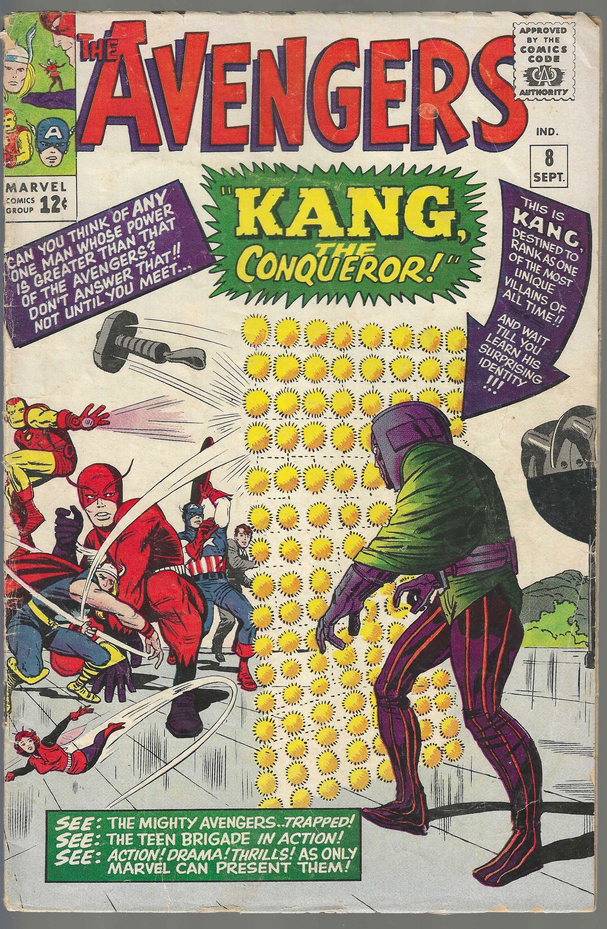 THE AVENGERS #8 (1963-1996) - 7.0 Very Fine